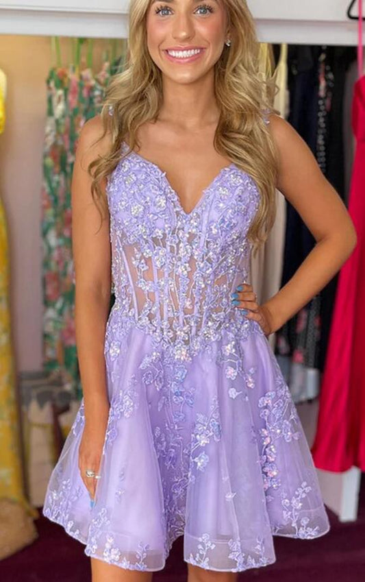 2023 Lace Homecoming Dresses PC1151