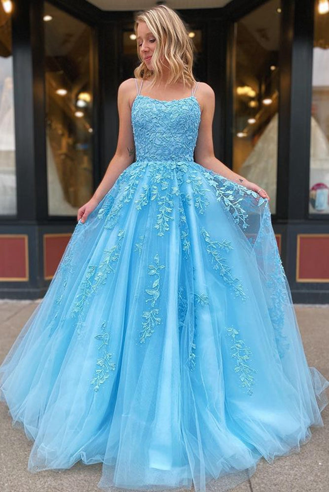 Light Blue Winter Formal Dress