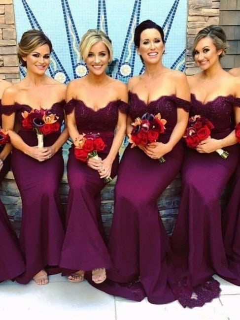 Dark Wine Bridesmaid Dress