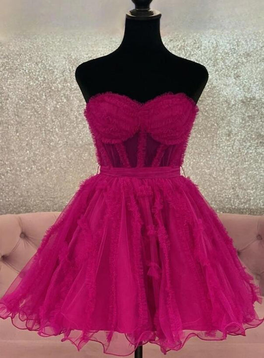 2023 Tulle Homecoming Dresses PC1113
