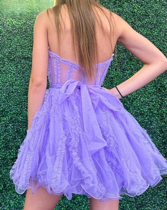 2023 Tulle Homecoming Dresses PC1113