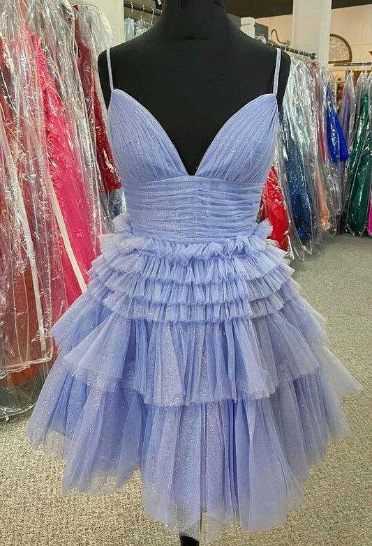 2023 Sparkly Tulle Homecoming Dresses PC1112