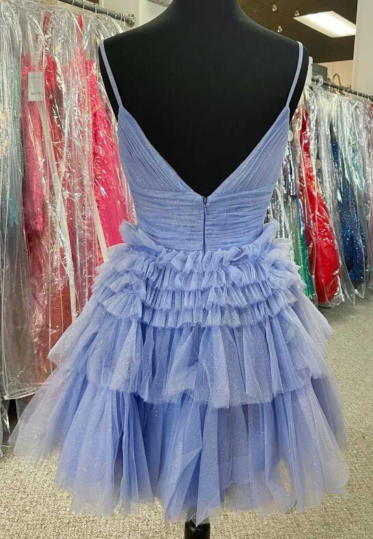 2023 Sparkly Tulle Homecoming Dresses PC1112