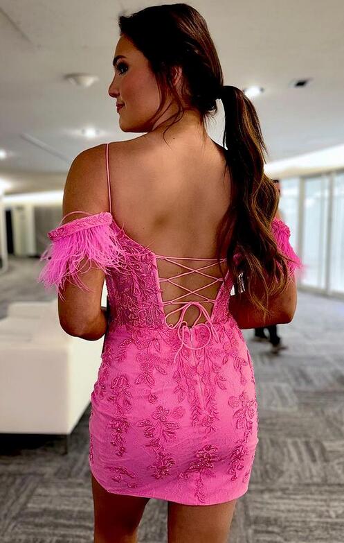2023 Sexy Lace Homecoming Dress PC1142