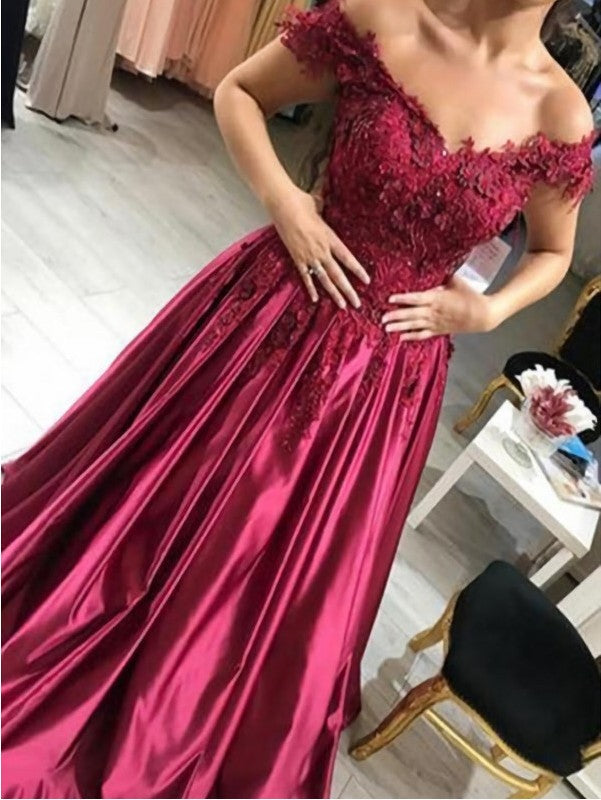 Affordable Prom Dress Off The Shoulder Straps, Evening Dress, Pageant Dance Dresses, Graduation School Party Gown, PC0012 - Promcoming