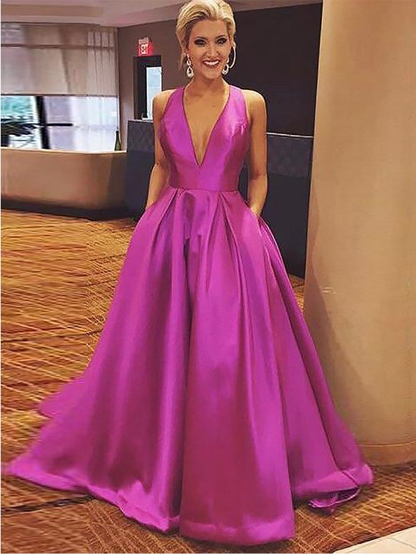 Prom Dress with Pockets, Evening Dress ,Winter Formal Dress, Pageant Dance Dresses, Graduation School Party Gown, PC0092 - Promcoming