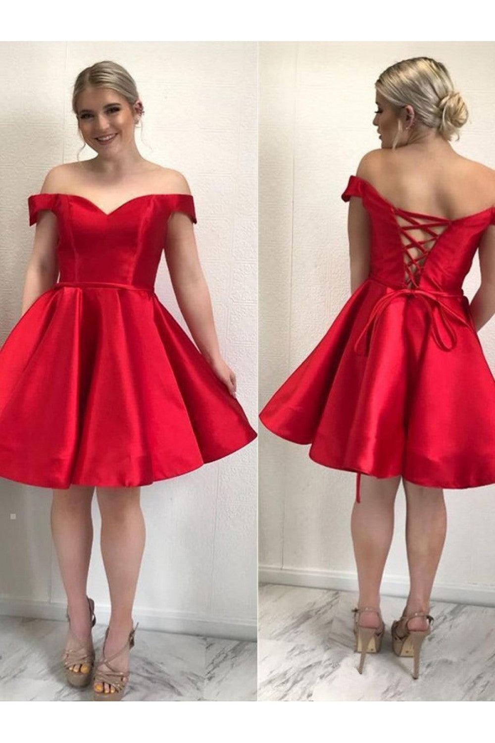 Short Red Homecoming Dress, Short Prom Dresses, Evening Dress ,Winter Formal Dress, Pageant Dance Dresses, Back To School Party Gown, PC0600 - Promcoming