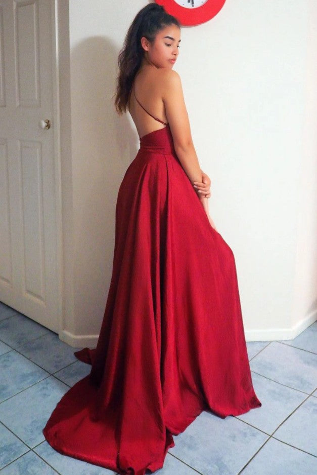 Sexy Prom Dress with Slit 2020, Evening Dress ,Winter Formal Dress, Pageant Dance Dresses, Graduation School Party Gown, PC0237 - Promcoming