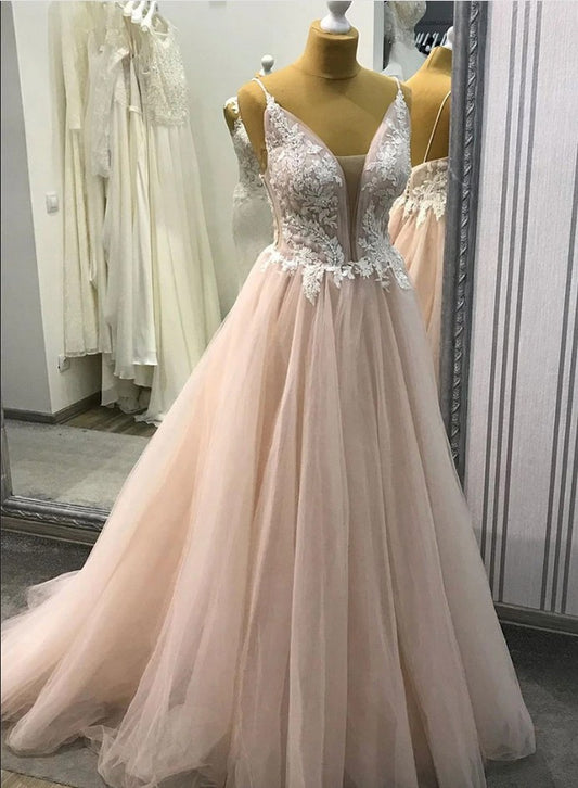 2020 Prom Dress Deep V Neckline, Prom Dresses, Evening Dress, Dance Dress, Graduation School Party Gown, PC0335 - Promcoming