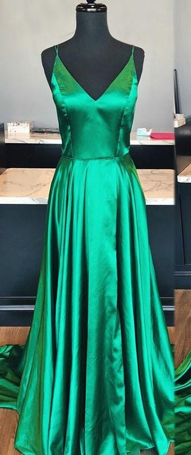 Green Prom Dress 2020, Evening Dress ,Winter Formal Dress, Pageant Dance Dresses, Graduation School Party Gown, PC0297 - Promcoming