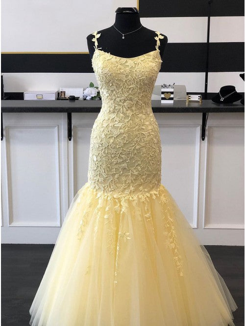 Yellow Prom Dress, Winter Formal Dress, Pageant Dance Dresses, Back To School Party Gown, PC0682
