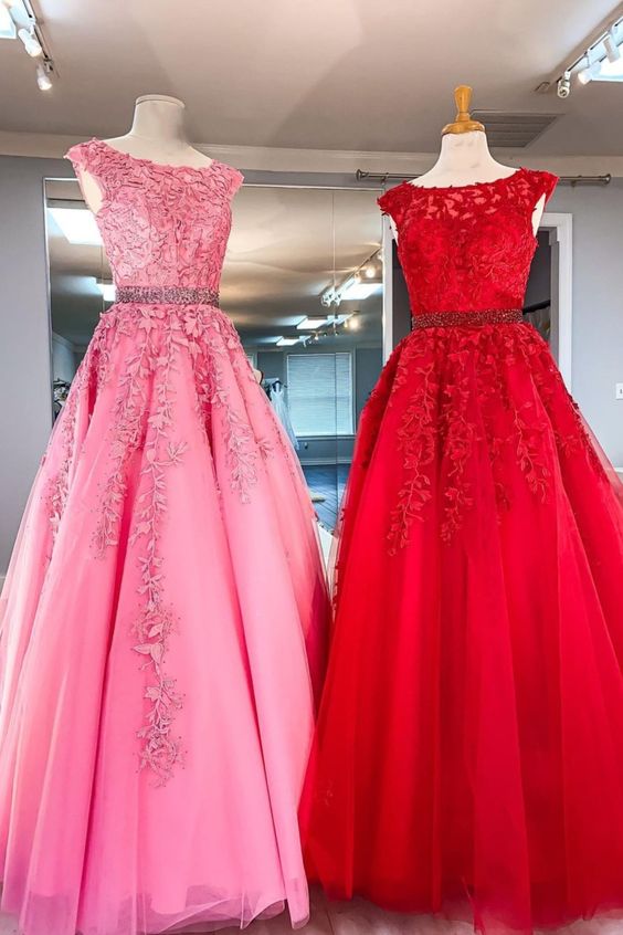 Lace Prom Dress , Formal Ball Dress, Evening Dress, Dance Dresses, School Party Gown, PC0917
