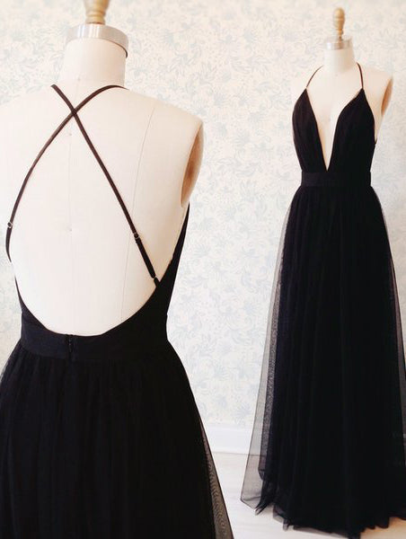 Sexy Black Prom Dress, Prom Dresses, Evening Dress, Dance Dress, Graduation School Party Gown, PC0402 - Promcoming