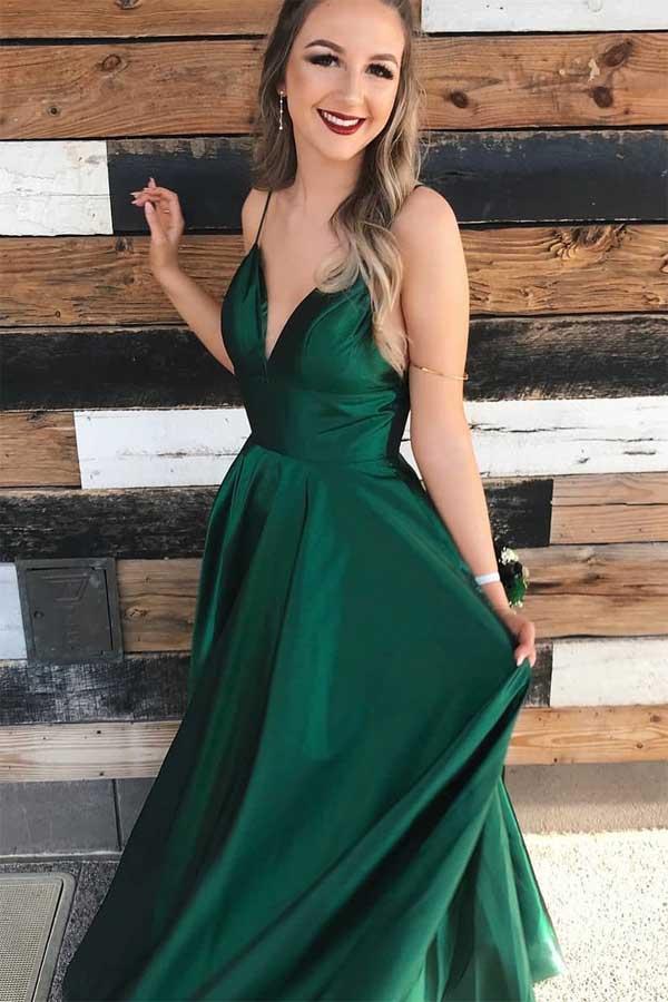 Green Prom Dress, Evening Dress ,Winter Formal Dress, Pageant Dance Dresses, Graduation School Party Gown, PC0223 - Promcoming