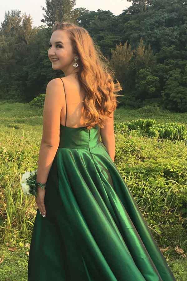 Green Prom Dress, Evening Dress ,Winter Formal Dress, Pageant Dance Dresses, Graduation School Party Gown, PC0223 - Promcoming