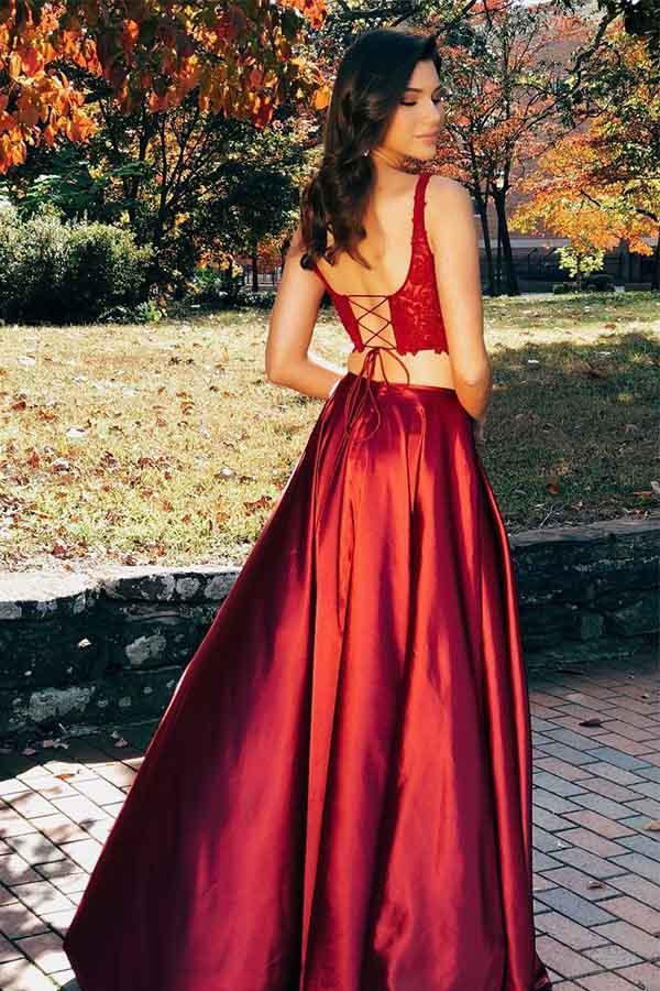 Burgundy winter sale formal dresses