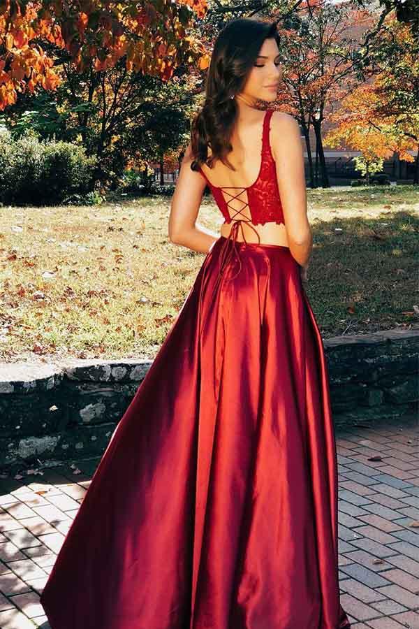 Prom Dress Two Pieces, Evening Dress ,Winter Formal Dress, Pageant Dance Dresses, Graduation School Party Gown, PC0231 - Promcoming