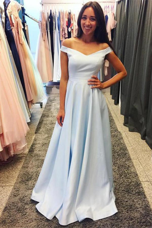 Light Blue Prom Dress, Evening Dress ,Winter Formal Dress, Pageant Dance Dresses, Graduation School Party Gown, PC0104 - Promcoming