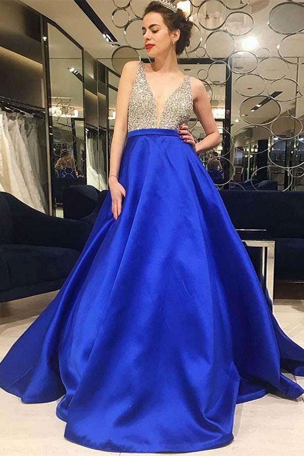 Prom Dress Royal Blue, Evening Dress ,Winter Formal Dress, Pageant Dance Dresses, Graduation School Party Gown, PC0252 - Promcoming