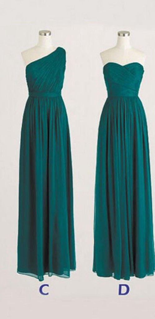 Cheap Green Chiffon Bridesmaid Dresses, Bridesmaid Dress, Wedding Party Dress, Dresses For Wedding, NB0011 - Promcoming