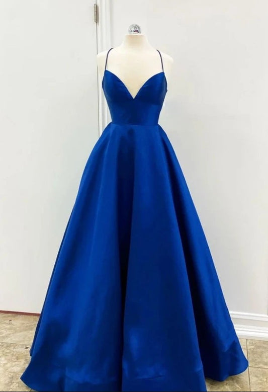 Sexy Backless Prom Dress Royal Blue, Prom Dresses, Evening Dress, Dance Dress, Graduation School Party Gown, PC0355 - Promcoming