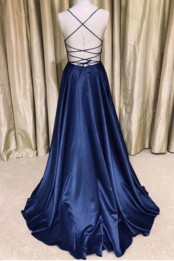 Sexy Navy Prom Dress, Prom Dresses, Evening Dress, Dance Dress, Graduation School Party Gown, PC0400 - Promcoming