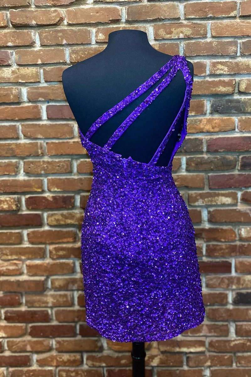 Sexy Homecoming Dress One Shoulder Strap, Short Prom Dress,Formal Dress,Dance Dresses, Back To School Party Gown, PC0859