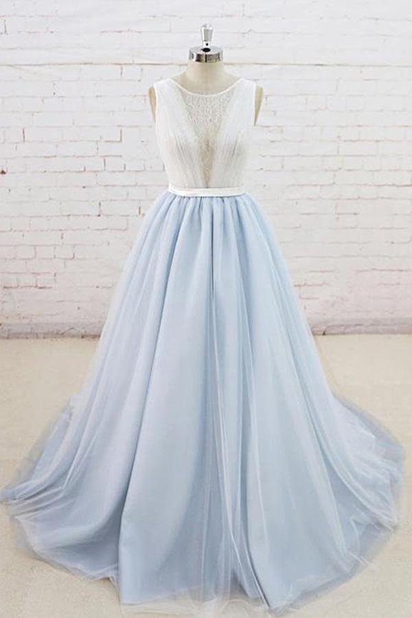Light Blue Prom Dress, Prom Dresses, Evening Dress, Dance Dress, Graduation School Party Gown, PC0387 - Promcoming