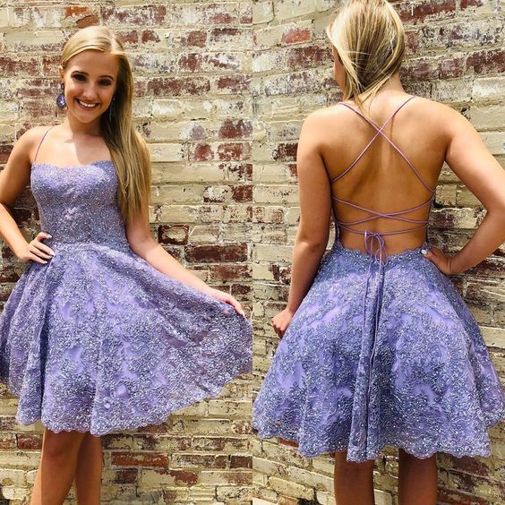 Sexy Lace Homecoming Dress, Short Prom Dress,Formal Dress,Dance Dresses, Back To School Party Gown, PC0860