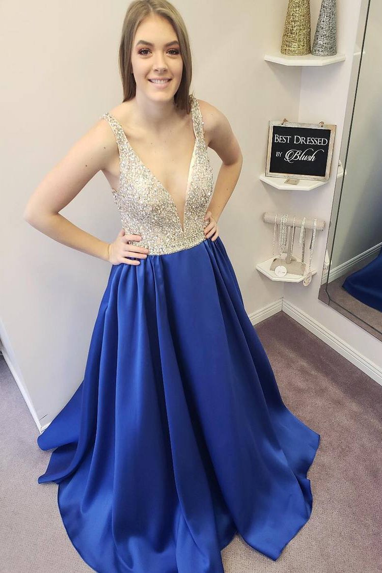 Royal Blue Prom Dresses, Evening Dress ,Winter Formal Dress, Pageant Dance Dresses, Graduation School Party Gown, PC0206 - Promcoming