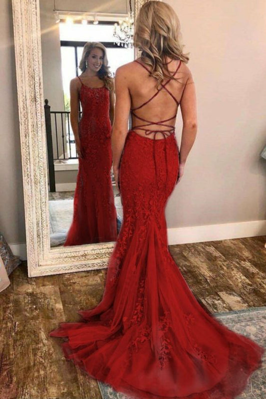 Burgundy Lace Prom Dress, Evening Dress ,Winter Formal Dress, Pageant Dance Dresses, Graduation School Party Gown, PC0249 - Promcoming