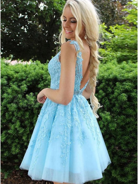 Homecoming Dress with Lace, Short Prom Dress ,Winter Formal Dress, Pageant Dance Dresses, Back To School Party Gown, PC0671