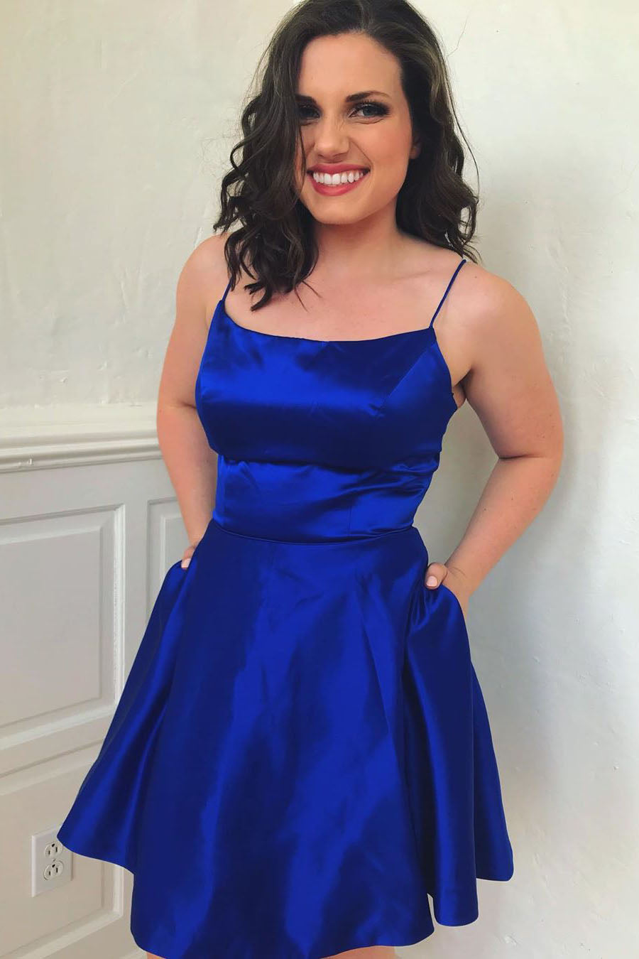 Royal Blue Homecoming Dress, Short Prom Dress ,Formal Dress, Pageant Dance Dresses, Back To School Party Gown, PC0840