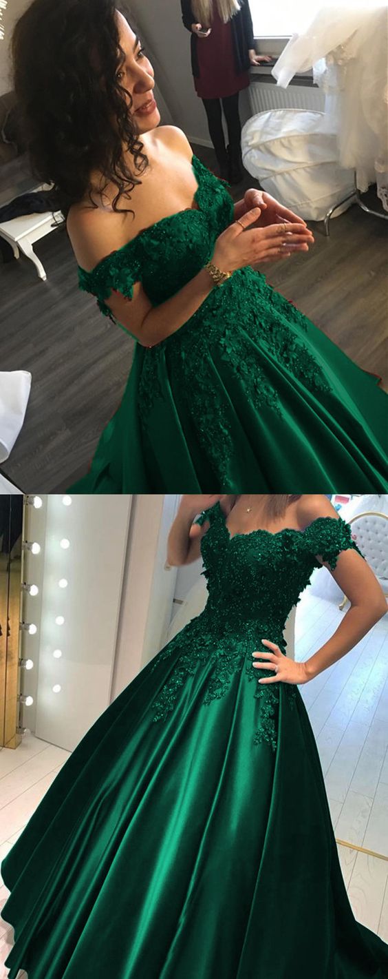 Green Prom Dress, Prom Dresses, Evening Dress, Dance Dress, Graduation School Party Gown, PC0383 - Promcoming