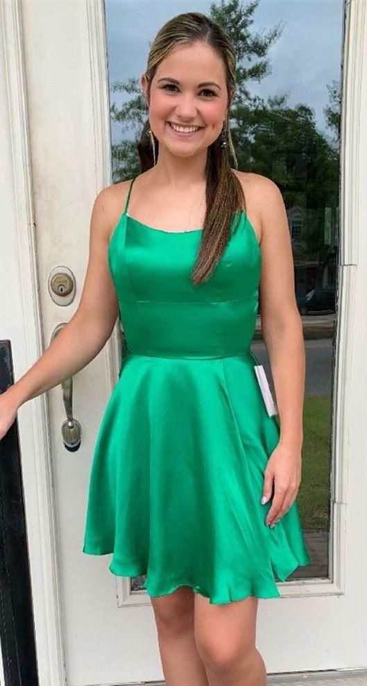 Green Homecoming Dress, Short Prom Dress ,Formal Dress,Dance Dresses, Back To School Party Gown, PC0844