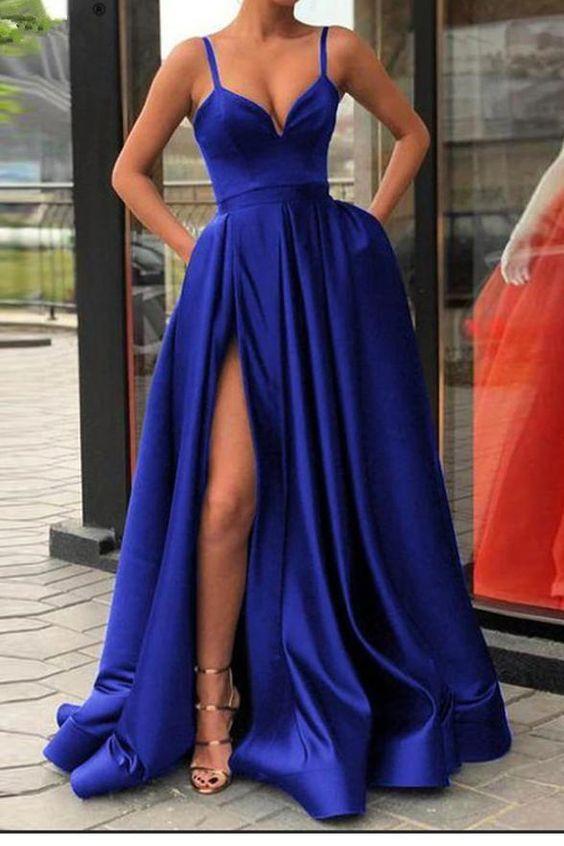 Royal Blue Prom Dresses Long, Formal Ball Dress, Evening Dress, Dance Dresses, School Party Gown, PC0936