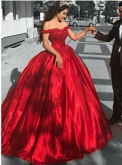 Burgundy Princess Prom Dress, Ball Gown, Sweet 16 Dress, Winter Formal Dress, Pageant Dance Dresses, Graduation School Party Gown, PC0055 - Promcoming