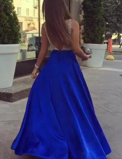 Fashion Prom Dress Beaded Top, Prom Dresses Long, Evening Dress, Formal Dress, Graduation School Party Gown, PC0476 - Promcoming