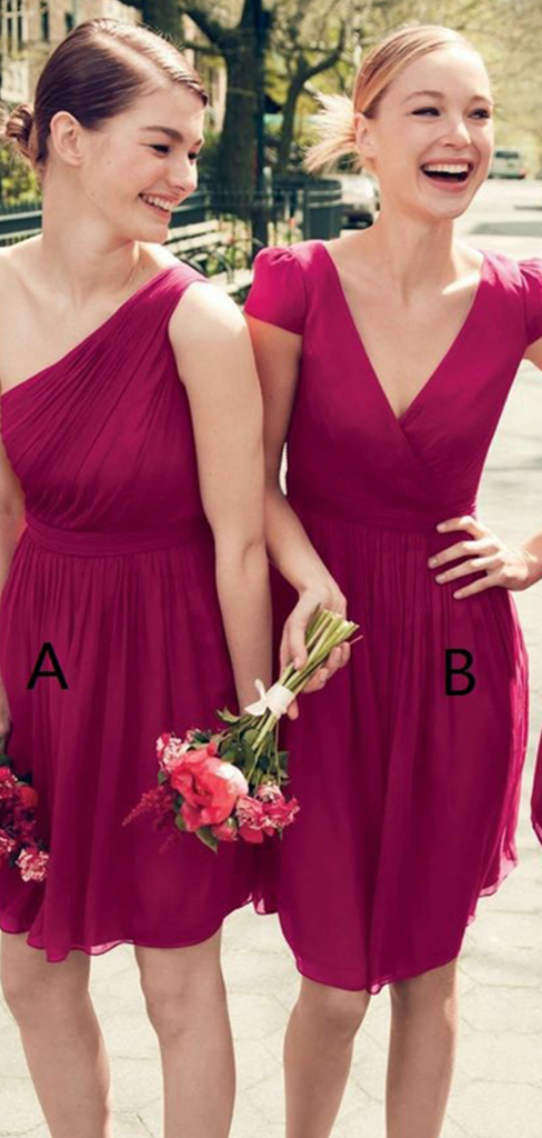 Cheap Bridesmaid Dresses Short, Bridesmaid Dress, Wedding Party Dress, Dresses For Wedding, NB0017 - Promcoming