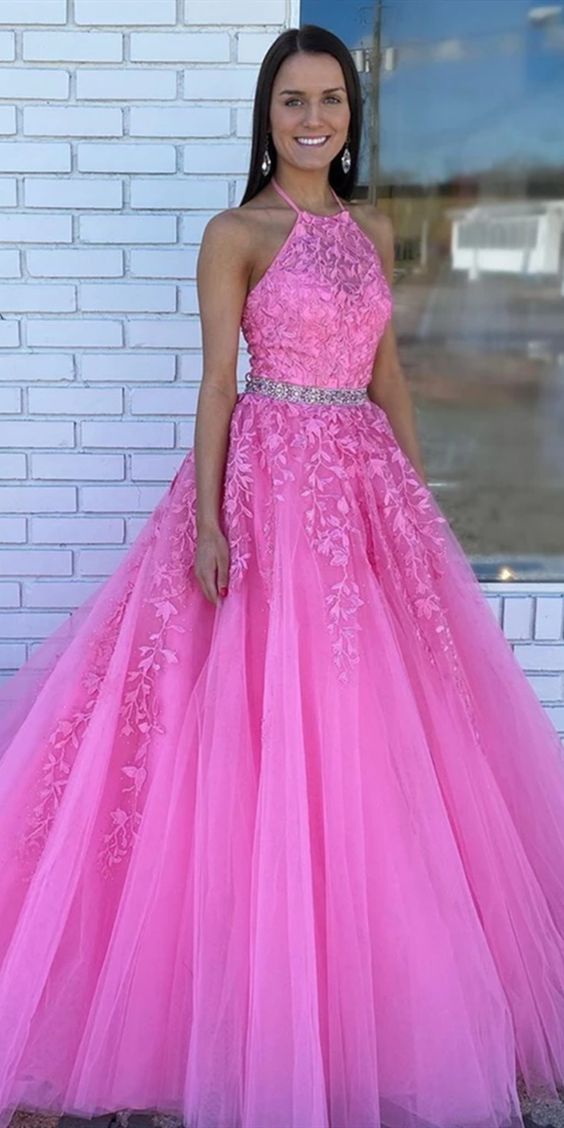 New Style Prom Dress Halter Neckline, Evening Dress, Special Occasion Dress, Formal Dress, Graduation School Party Gown, PC0524 - Promcoming