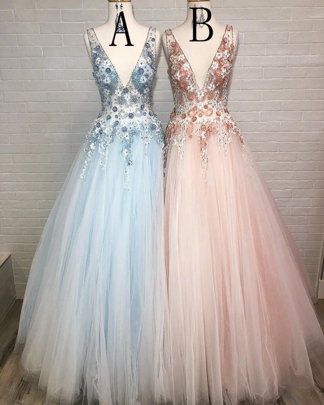 Prom Dress Deep V Neckline 2023 Winter Formal Dress Pageant Dance Dresses Back To School Party Gown