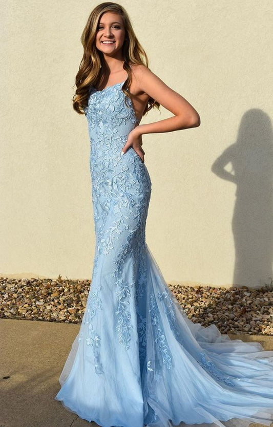 Mermaid Lace Prom Dress , Formal Dress, Evening Dress, Pageant Dance Dresses, School Party Gown, PC0742