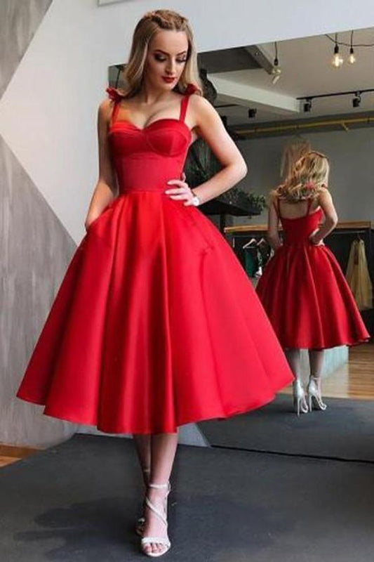 Red Homecoming Dress, Short Prom Dress ,Formal Dress, Pageant Dance Dresses, Back To School Party Gown, PC0836
