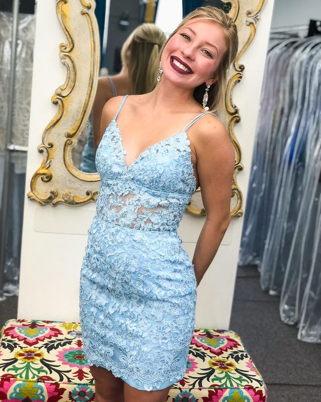 Lace Homecoming Dresses, Short Prom Dress ,Winter Formal Dress, Pageant Dance Dresses, Back To School Party Gown, PC0971