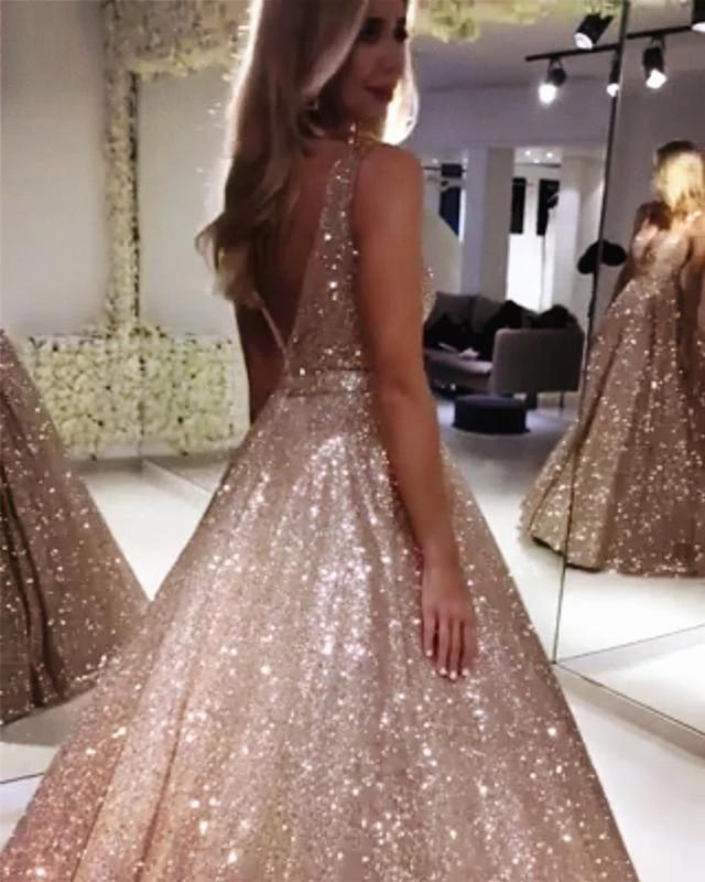 Sparkling Prom Dress Shinning Fabric, Evening Dress, Special Occasion Dress, Formal Dress, Graduation School Party Gown, PC0542 - Promcoming