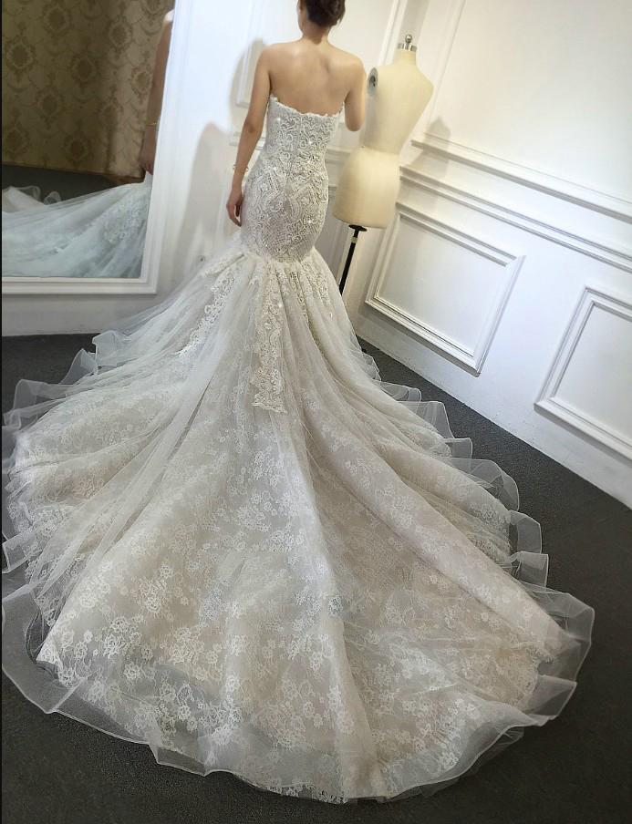 Fiteed Lace Wedding Dress , Bridal Gown ,Dresses For Brides