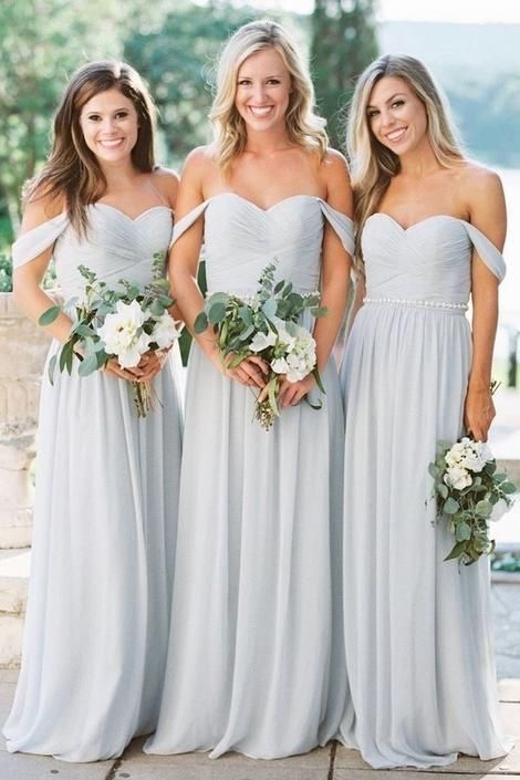 Simple Chiffon Bridesmaid Dresses, Bridesmaid Dress, Wedding Party Dress, Dresses For Wedding, NB0002 - Promcoming
