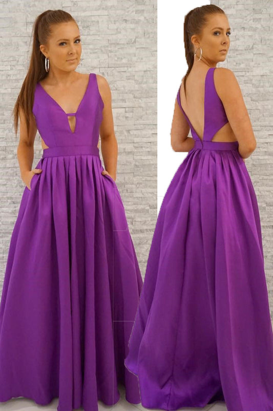 Purple Prom Dress 2020, Evening Dress ,Winter Formal Dress, Pageant Dance Dresses, Graduation School Party Gown, PC0307 - Promcoming