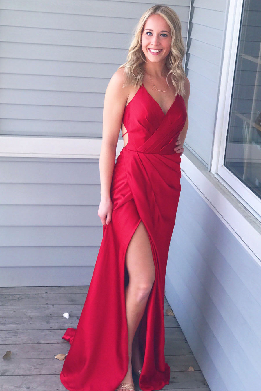 Sexy Prom Dress with Slit, Evening Dress ,Winter Formal Dress, Pageant Dance Dresses, Graduation School Party Gown, PC0314 - Promcoming
