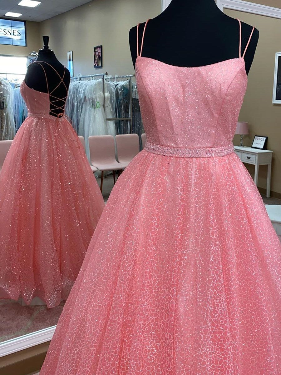 Sparkling Prom Dress Long, Formal Ball Dress, Evening Dress, Dance Dresses, School Party Gown, PC0910